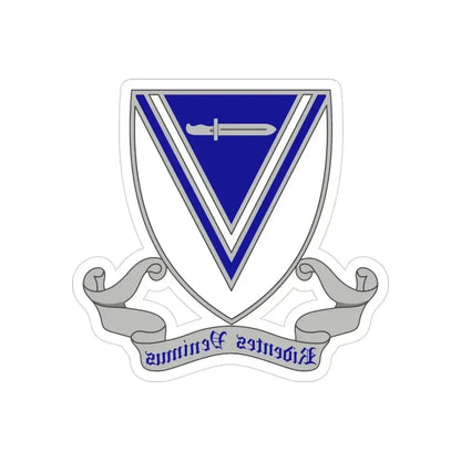 33rd Infantry Regiment 2 (U.S. Army) REVERSE PRINT Transparent Die-Cut STICKER - The Sticker Space