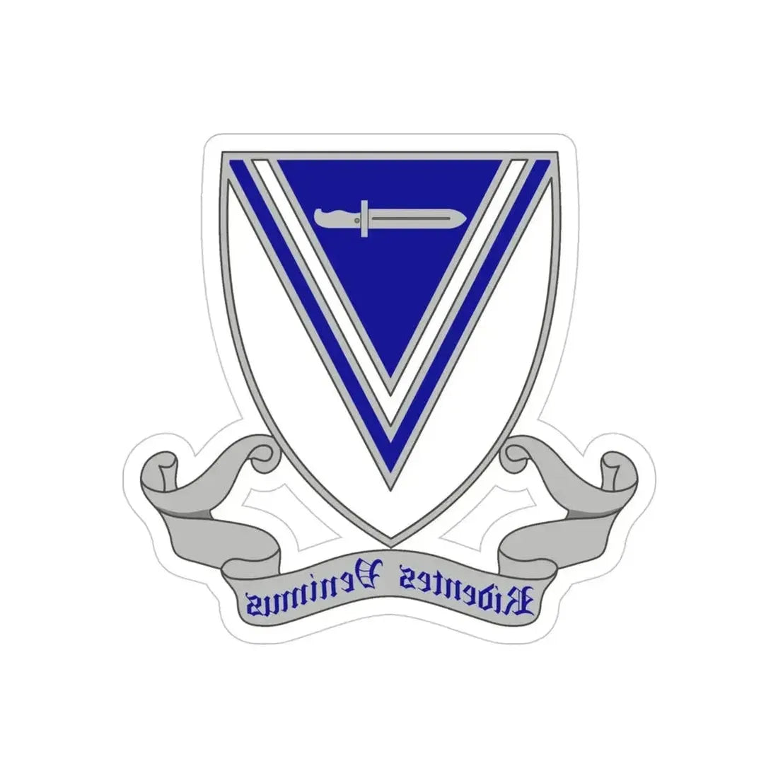 33rd Infantry Regiment 2 (U.S. Army) REVERSE PRINT Transparent Die-Cut STICKER - The Sticker Space