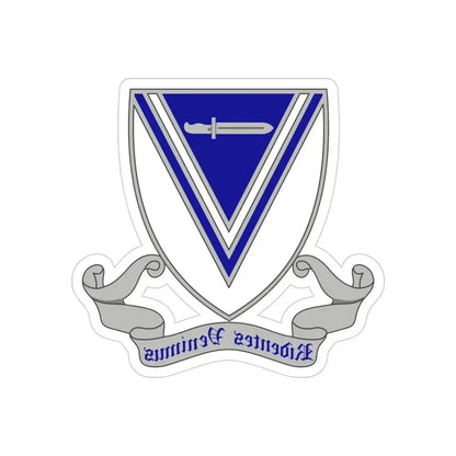 33rd Infantry Regiment 2 (U.S. Army) REVERSE PRINT Transparent Die-Cut STICKER - The Sticker Space