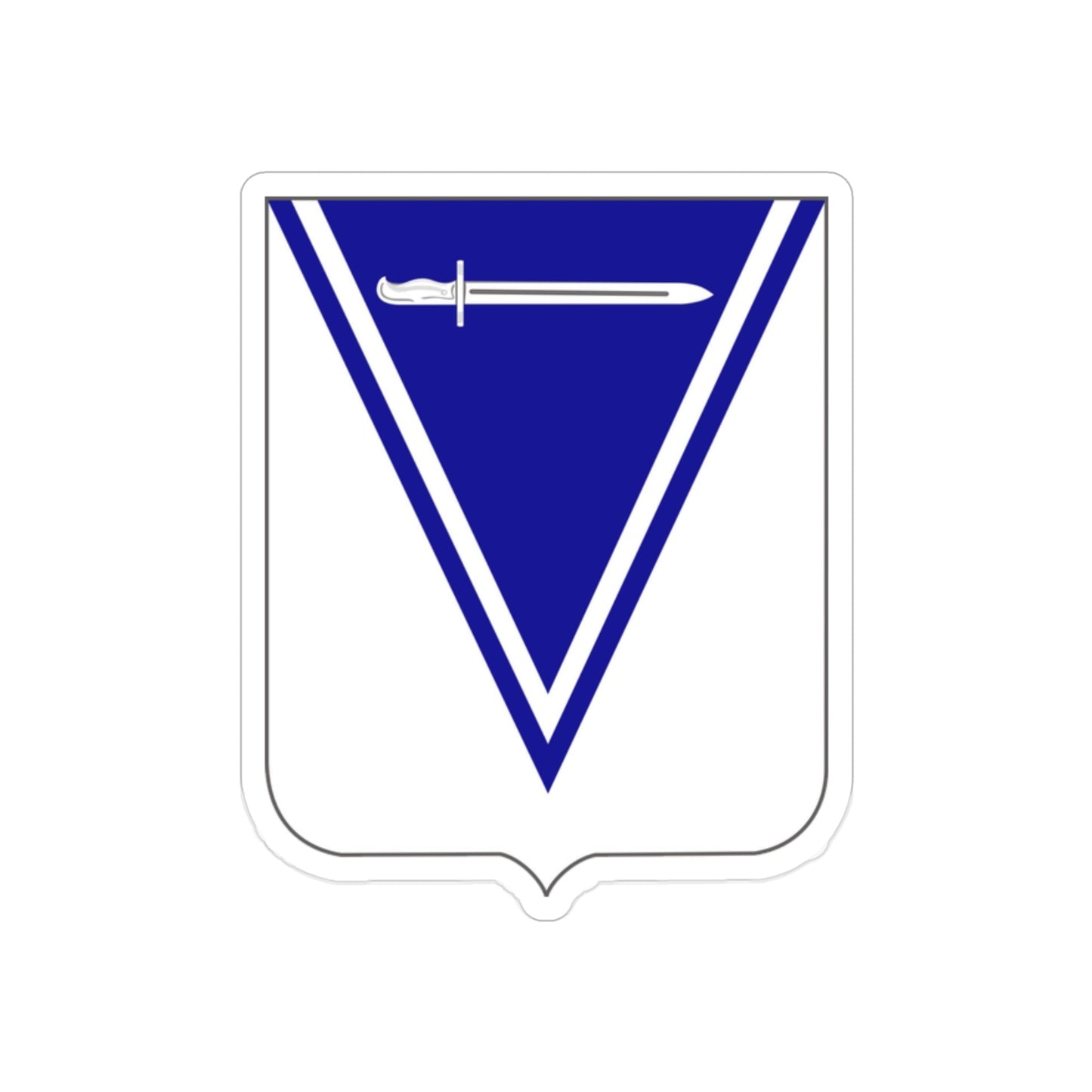 33rd Infantry Regiment (U.S. Army) REVERSE PRINT Transparent STICKER-2" × 2"-The Sticker Space