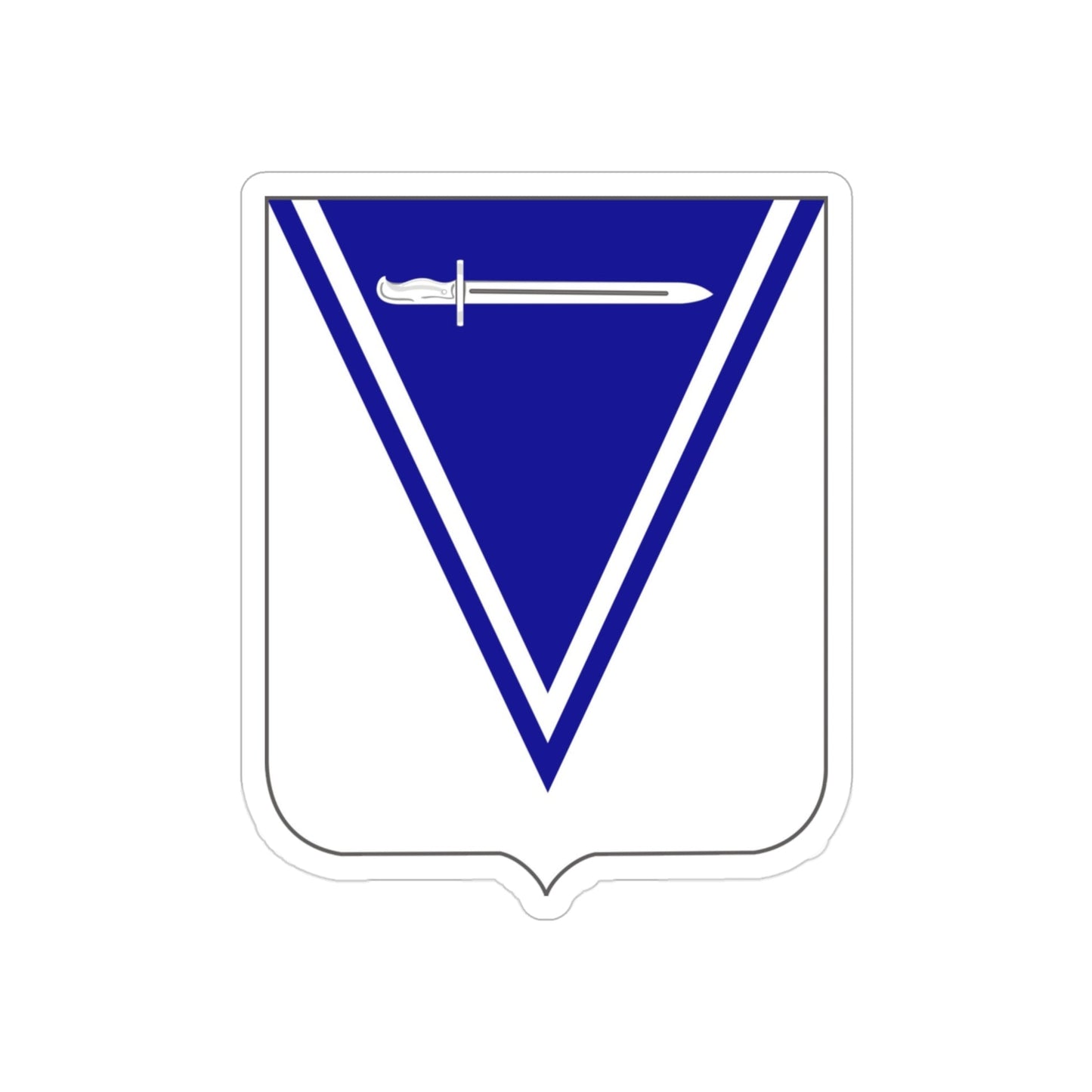 33rd Infantry Regiment (U.S. Army) REVERSE PRINT Transparent STICKER-3" × 3"-The Sticker Space