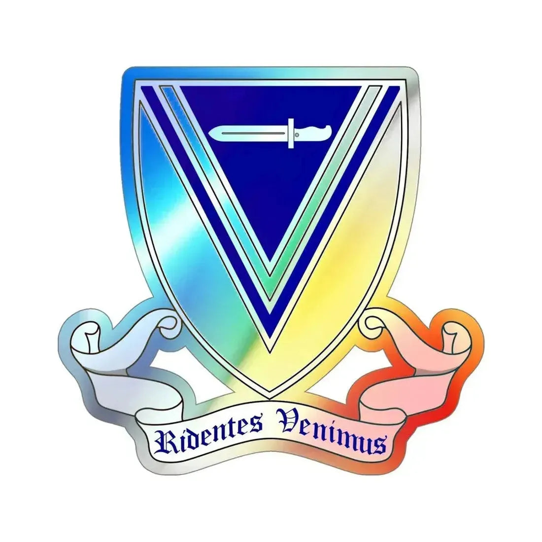 33rd Infantry Regiment v2 (U.S. Army) Holographic STICKER Die-Cut Vinyl Decal 5 Inch Holographic - The Sticker Space