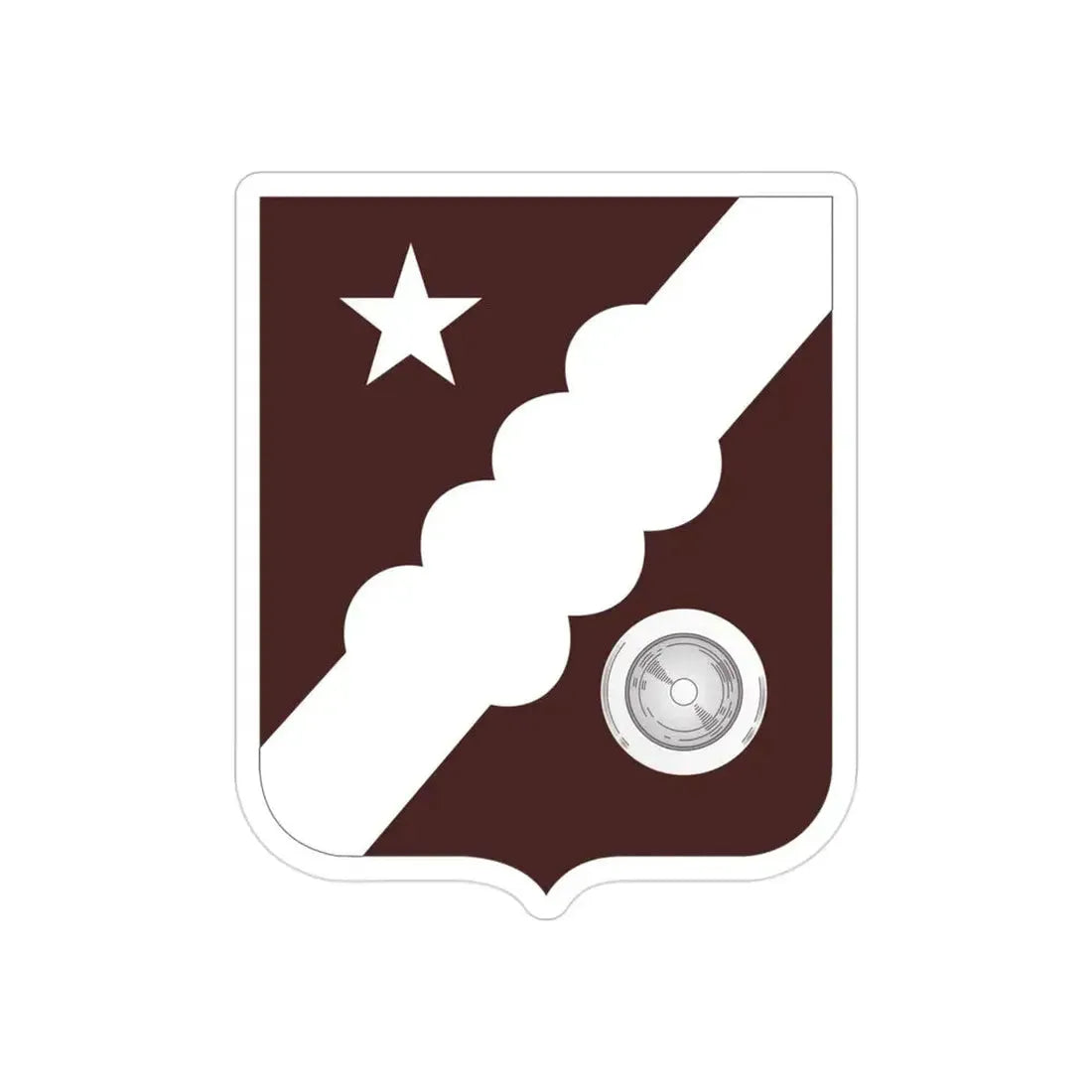 34 Medical Battalion 2 (U.S. Army) REVERSE PRINT Transparent Die-Cut STICKER - The Sticker Space