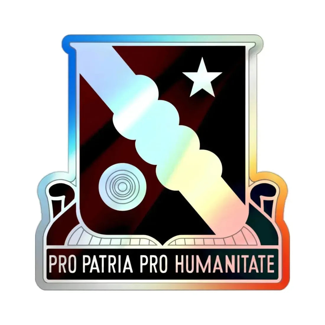 34 Medical Battalion (U.S. Army) Holographic STICKER Die-Cut Vinyl Decal - The Sticker Space