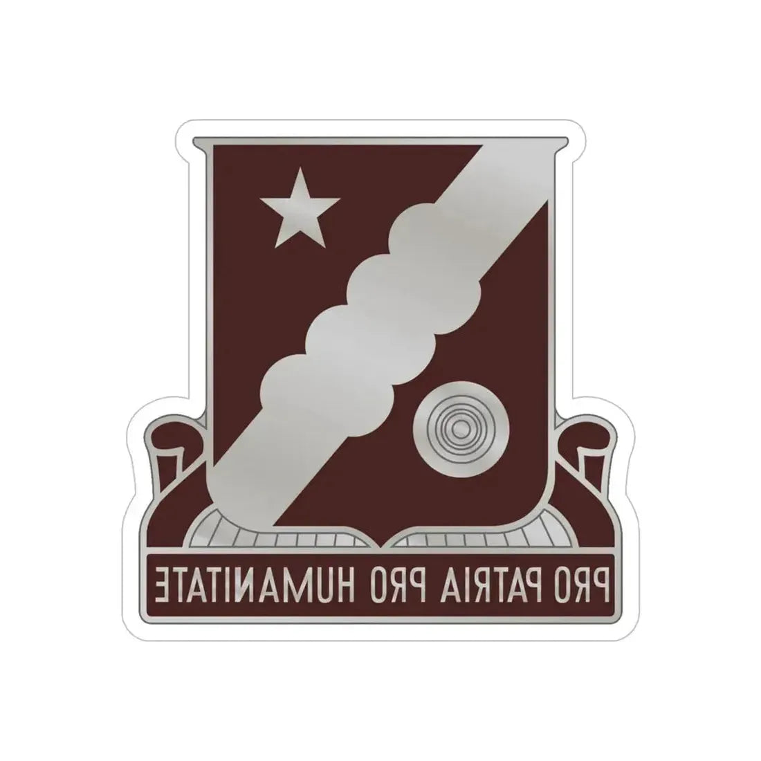 34 Medical Battalion (U.S. Army) REVERSE PRINT Transparent Die-Cut STICKER - The Sticker Space