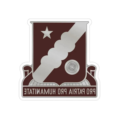 34 Medical Battalion (U.S. Army) REVERSE PRINT Transparent Die-Cut STICKER - The Sticker Space