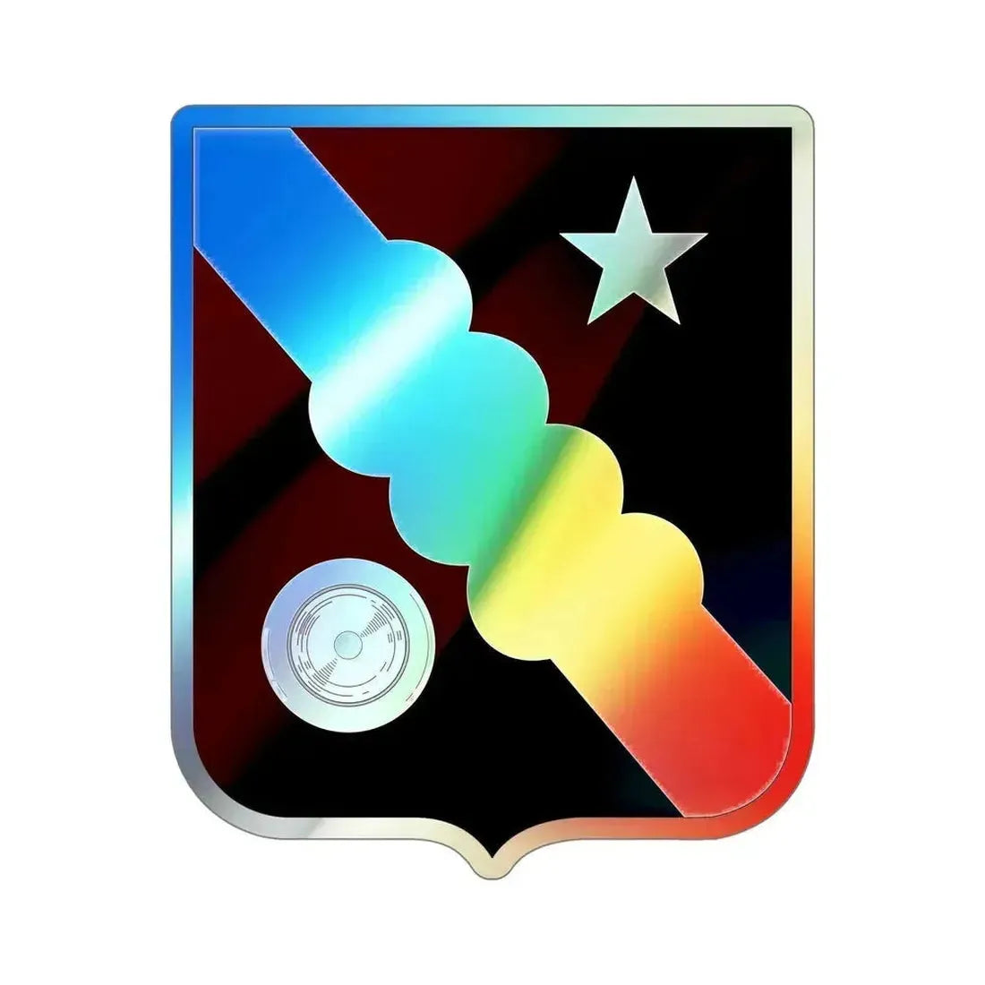 34 Medical Battalion v2 (U.S. Army) Holographic STICKER Die-Cut Vinyl Decal 6 Inch Holographic - The Sticker Space