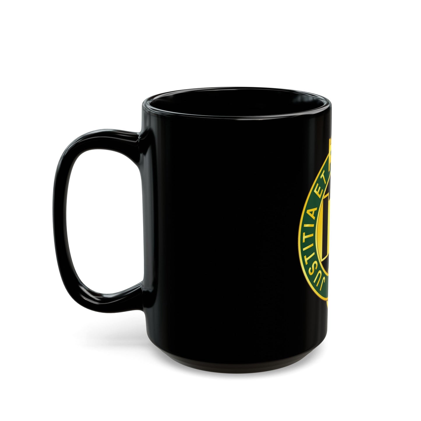 340 Military Police Battalion (U.S. Army) Black Coffee Mug-The Sticker Space