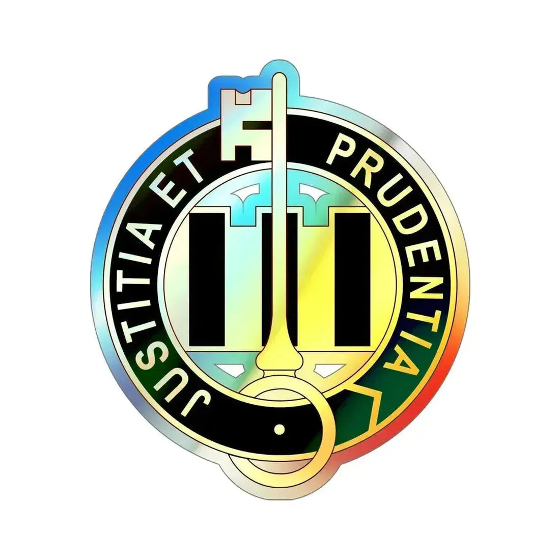 340 Military Police Battalion (U.S. Army) Holographic STICKER Die-Cut Vinyl Decal 6 Inch Holographic - The Sticker Space