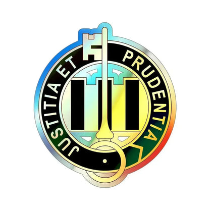 340 Military Police Battalion (U.S. Army) Holographic STICKER Die-Cut Vinyl Decal 6 Inch Holographic - The Sticker Space