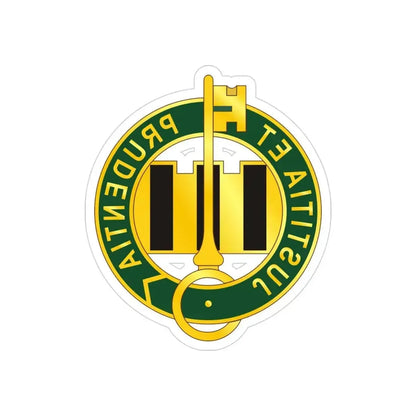 340 Military Police Battalion (U.S. Army) REVERSE PRINT Transparent Die-Cut STICKER - The Sticker Space