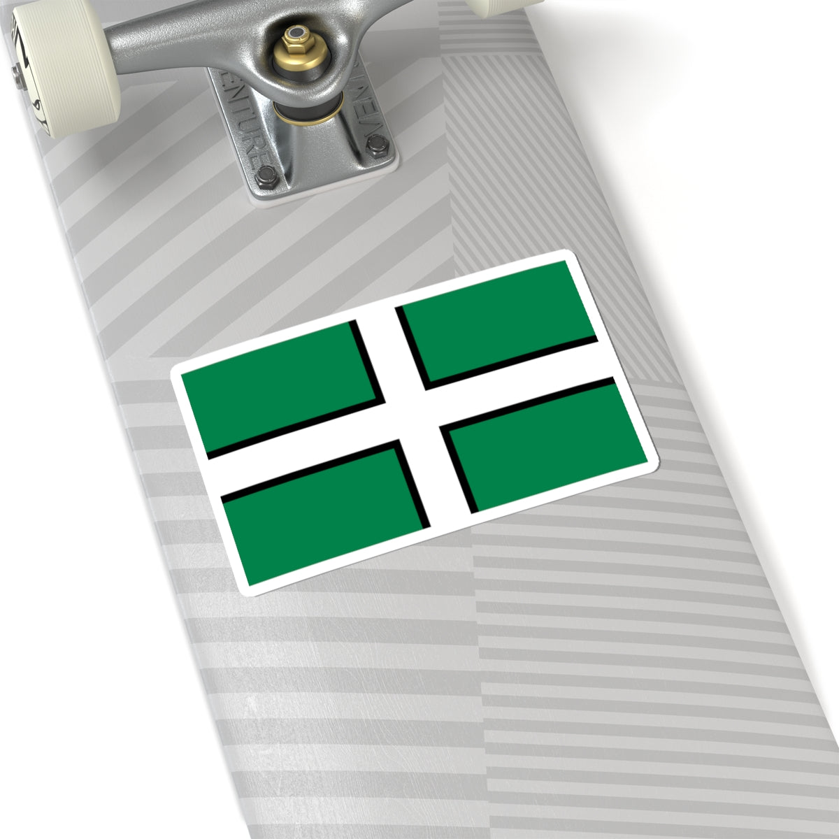 Flag of Devon (England) STICKER Vinyl Kiss-Cut Decal