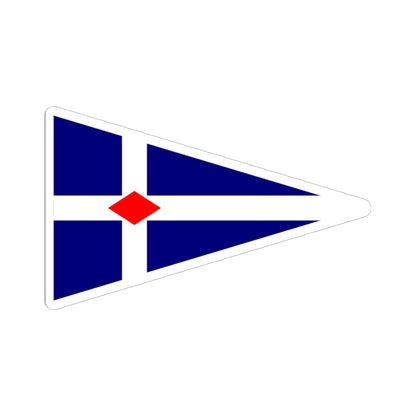 Burgee of Torpoint Mosquito Sailing Club (United Kingdom) STICKER Vinyl Kiss-Cut Decal
