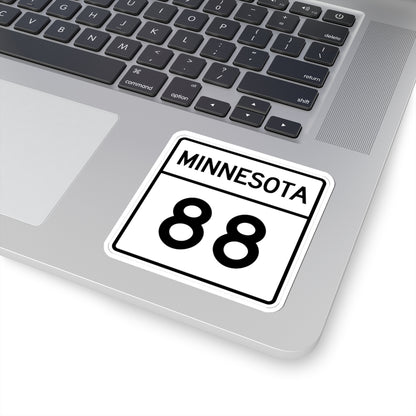 MN-88 1948 (Minnesota) (Road Sign) STICKER Vinyl Kiss-Cut Decal