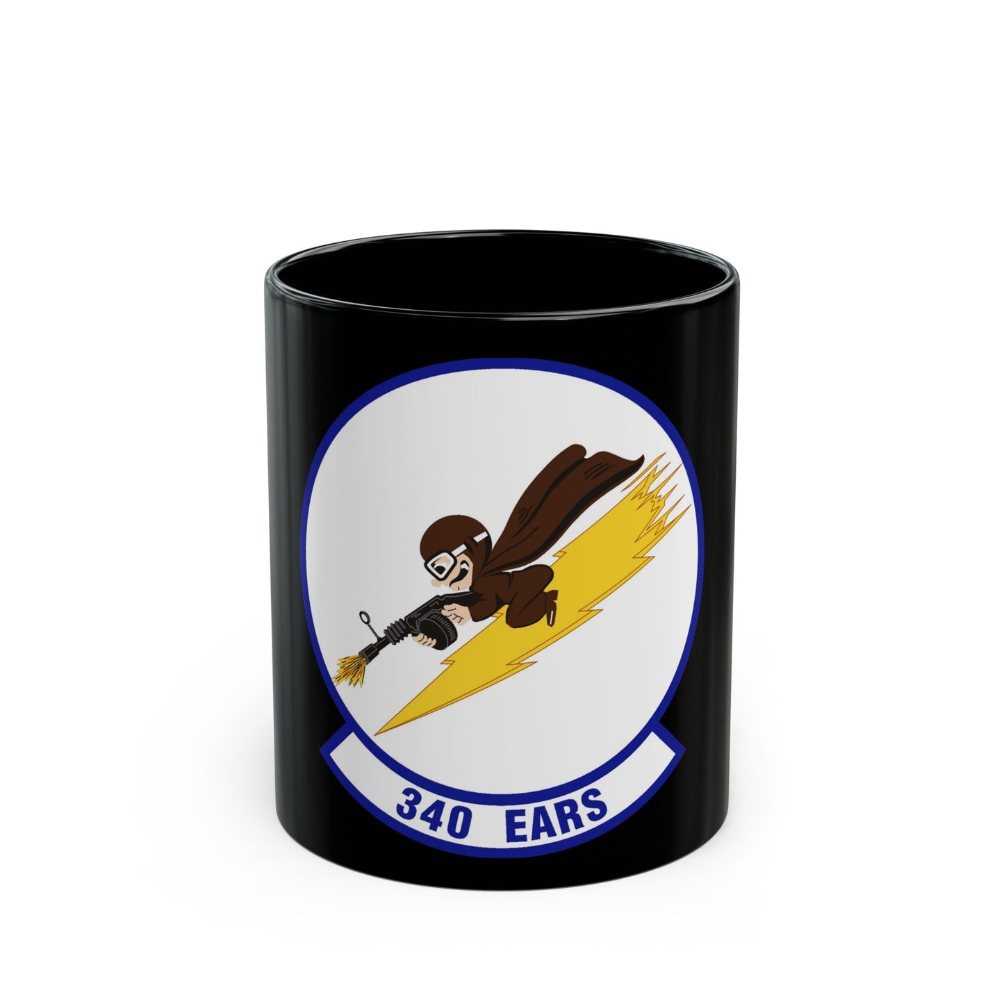 340th Expeditionary Air Refueling Squadron (U.S. Air Force) Black Coffee Mug-11oz-The Sticker Space