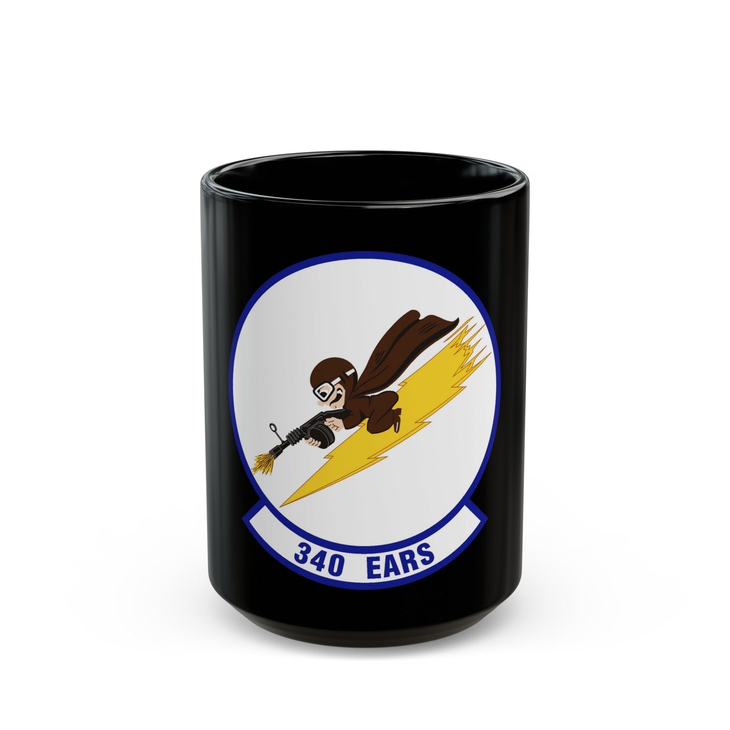 340th Expeditionary Air Refueling Squadron (U.S. Air Force) Black Coffee Mug-15oz-The Sticker Space