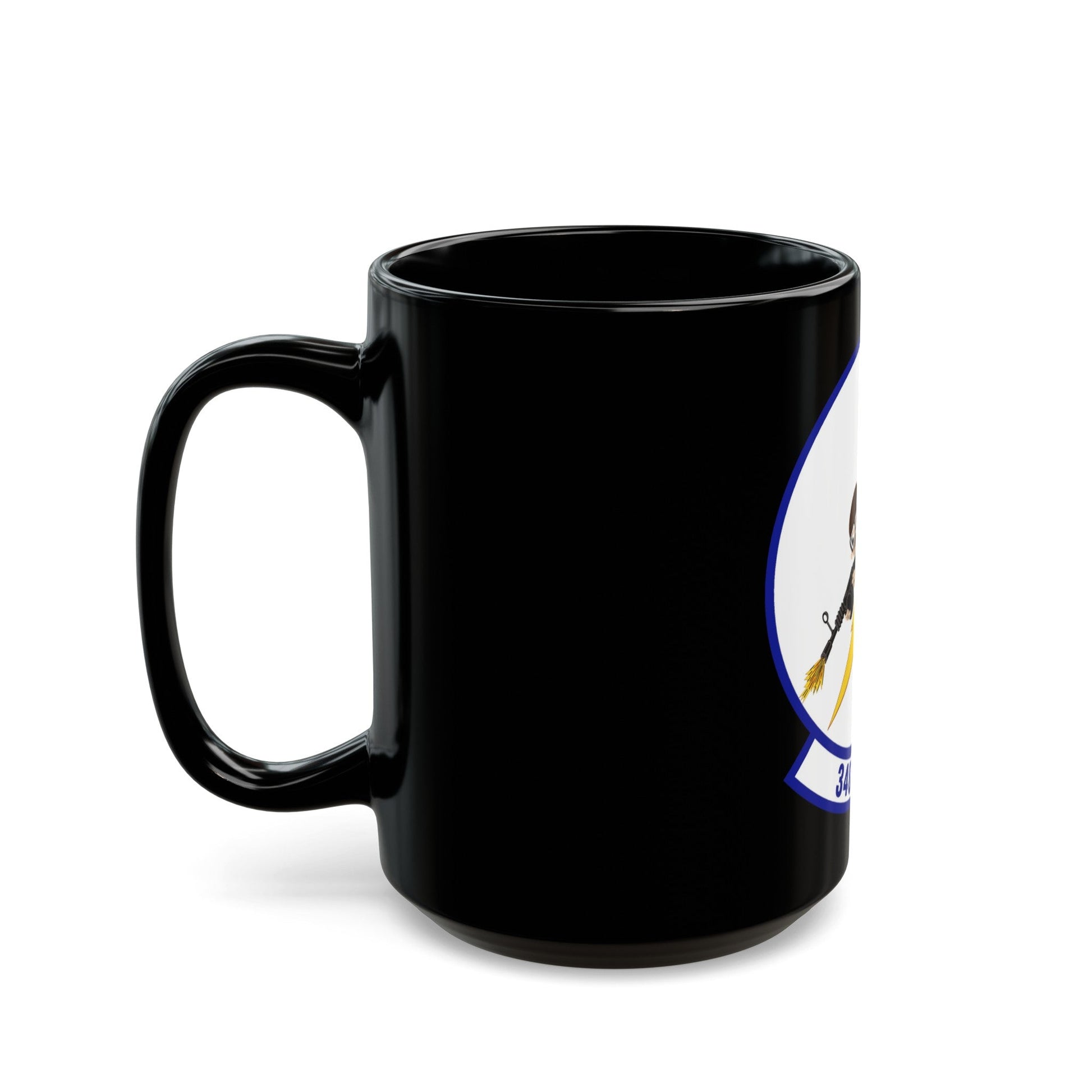 340th Expeditionary Air Refueling Squadron (U.S. Air Force) Black Coffee Mug-The Sticker Space