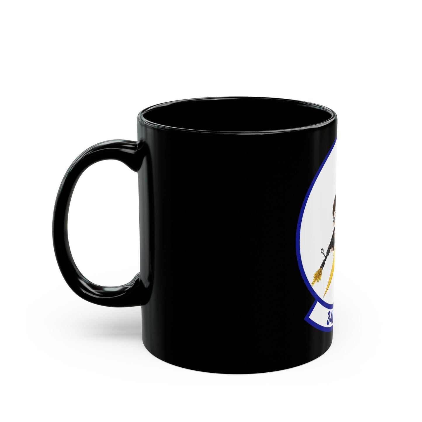 340th Expeditionary Air Refueling Squadron (U.S. Air Force) Black Coffee Mug-The Sticker Space