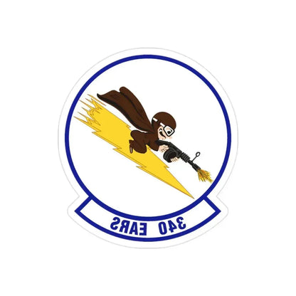 340th Expeditionary Air Refueling Squadron (U.S. Air Force) REVERSE PRINT Transparent Die-Cut STICKER 2 Inch Die-Cut Transparent - The Sticker Space