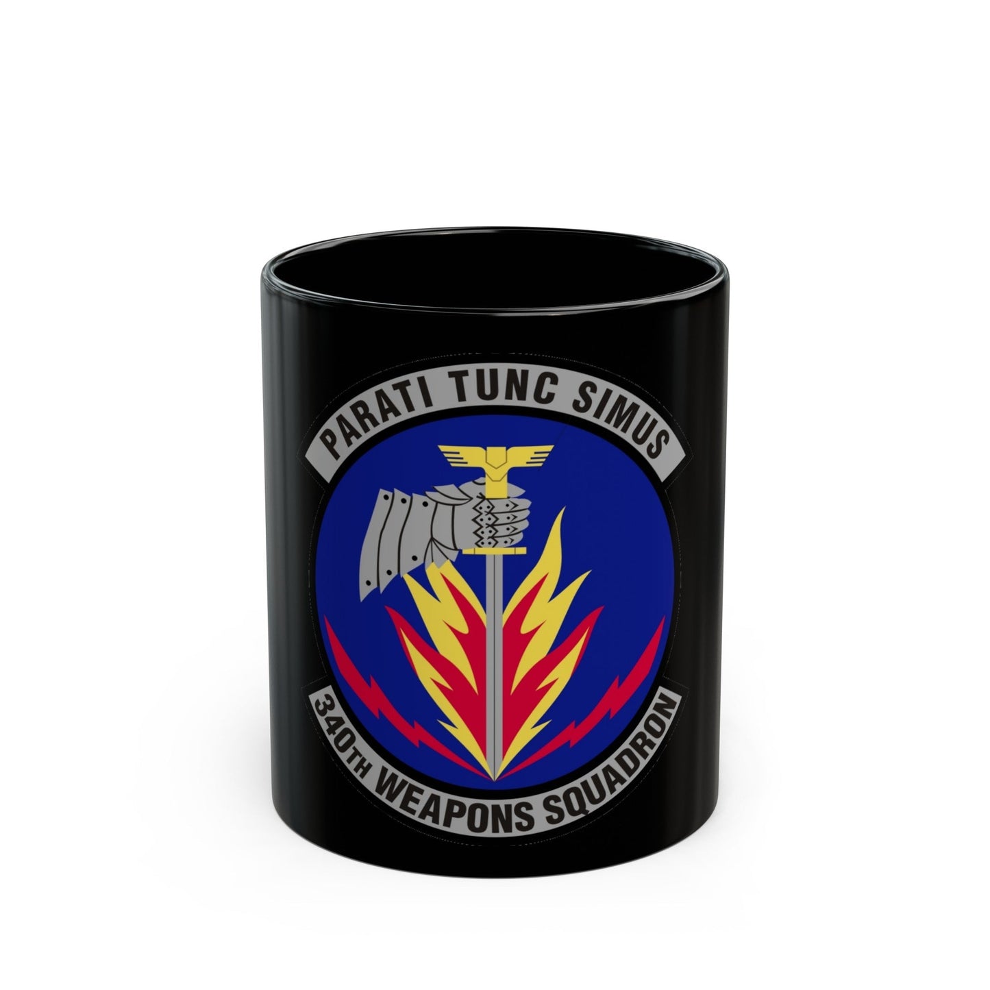 340th Weapons Squadron (U.S. Air Force) Black Coffee Mug-11oz-The Sticker Space