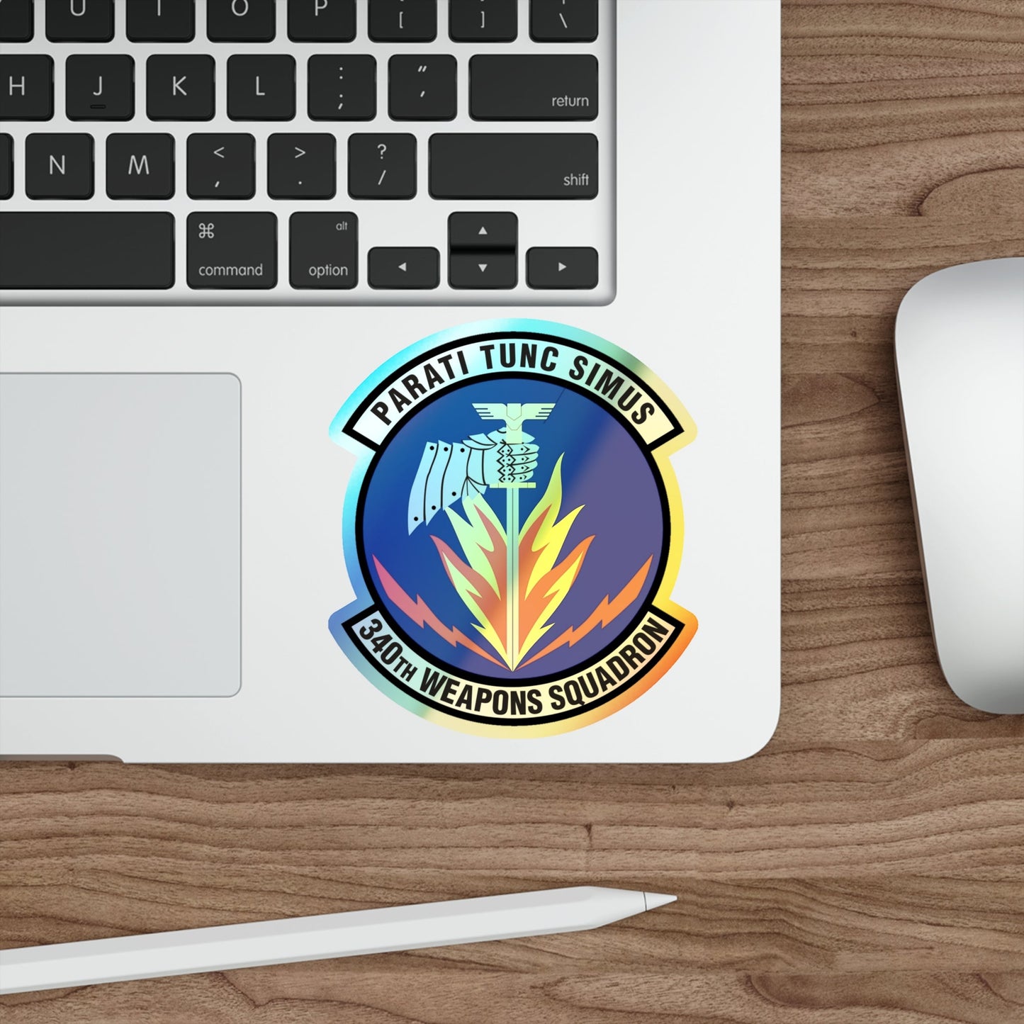 340th Weapons Squadron (U.S. Air Force) Holographic STICKER Die-Cut Vinyl Decal-The Sticker Space