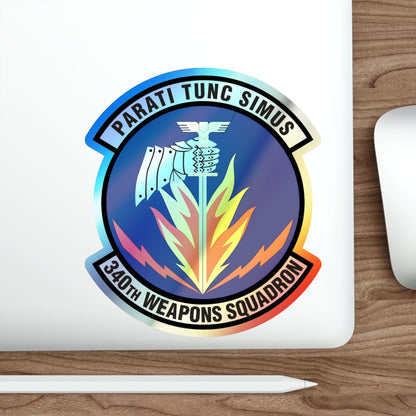 340th Weapons Squadron (U.S. Air Force) Holographic STICKER Die-Cut Vinyl Decal-The Sticker Space