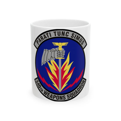 340th Weapons Squadron (U.S. Air Force) White Coffee Mug-11oz-The Sticker Space