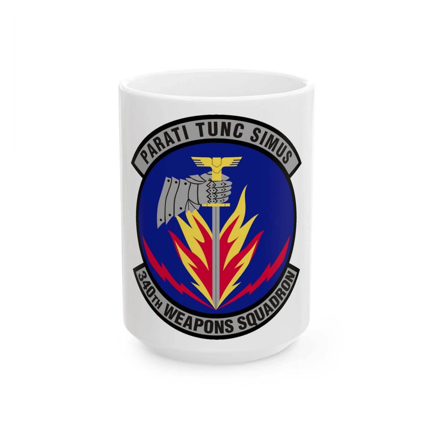 340th Weapons Squadron (U.S. Air Force) White Coffee Mug-15oz-The Sticker Space