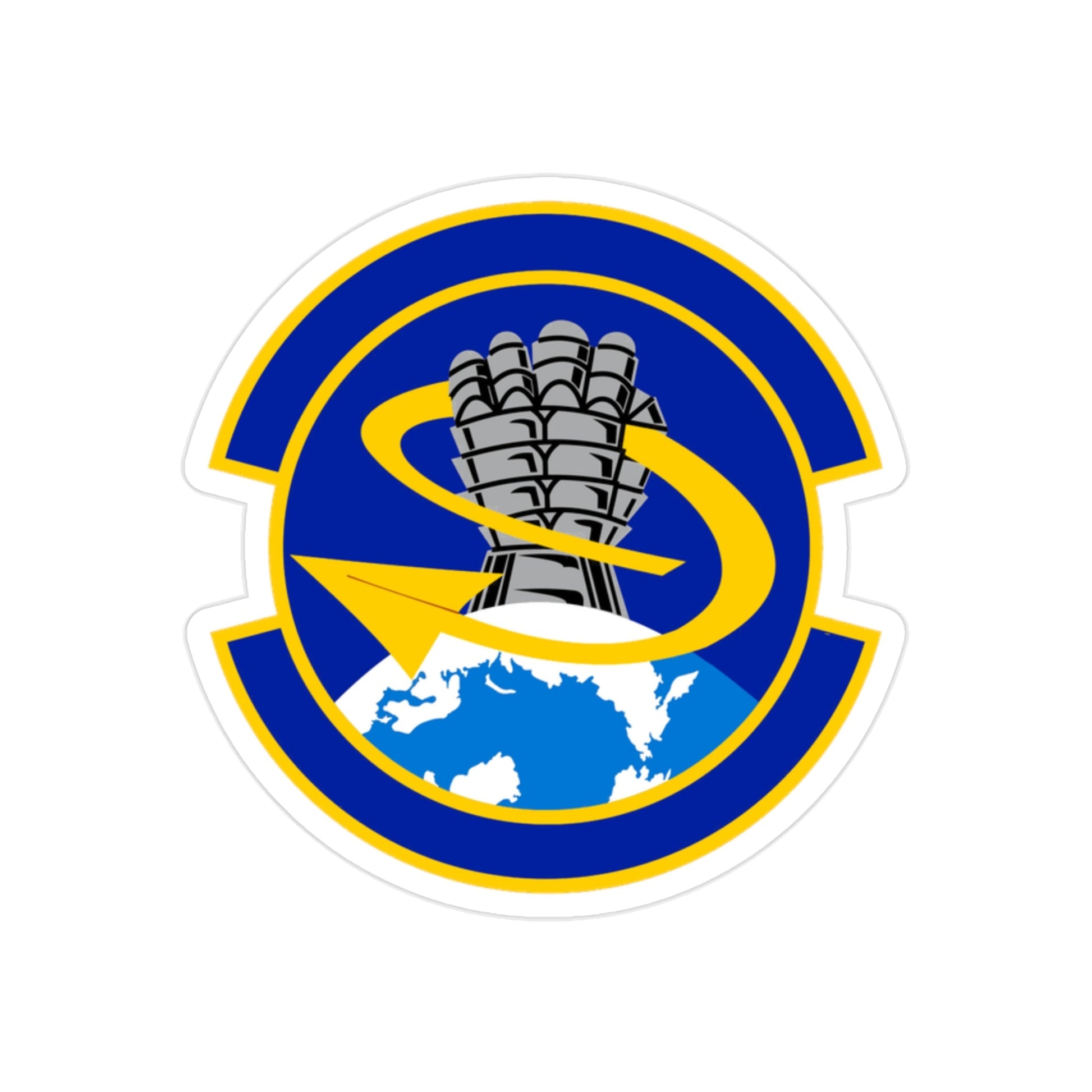 341 Force Support Squadron AFSPC (U.S. Air Force) REVERSE PRINT Transparent STICKER-2" × 2"-The Sticker Space