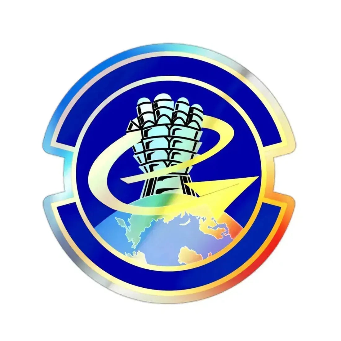 341 Force Support Squadron AFSPC (U.S. Air Force) Holographic STICKER Die-Cut Vinyl Decal 2 Inch - The Sticker Space