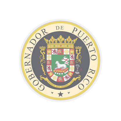 Seal of the Governor of Puerto Rico - STICKER Vinyl Kiss-Cut Decal