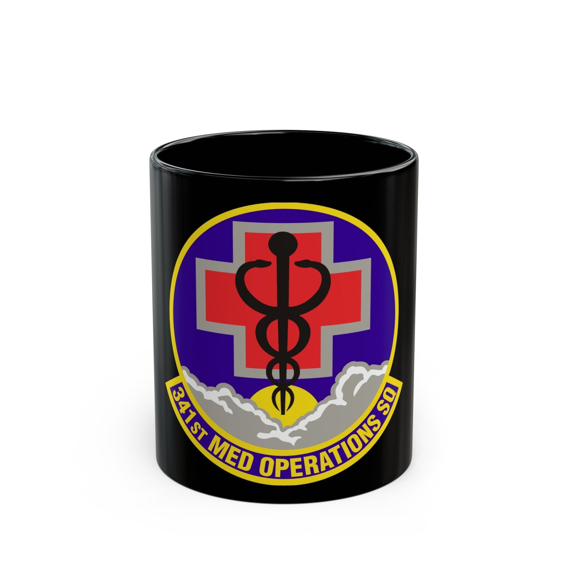 341st Medical Operations Squadron (U.S. Air Force) Black Coffee Mug-11oz-The Sticker Space