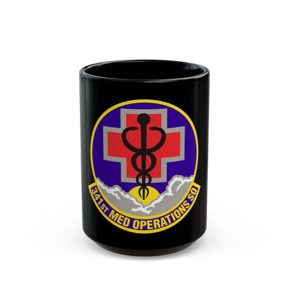 341st Medical Operations Squadron (U.S. Air Force) Black Coffee Mug-15oz-The Sticker Space