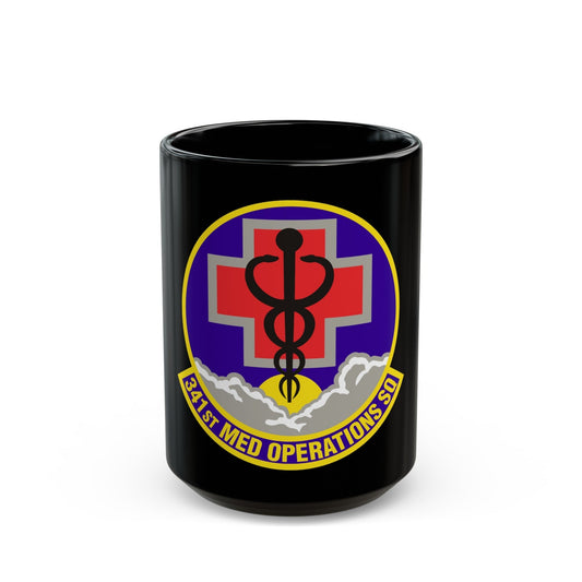 341st Medical Operations Squadron (U.S. Air Force) Black Coffee Mug-15oz-The Sticker Space