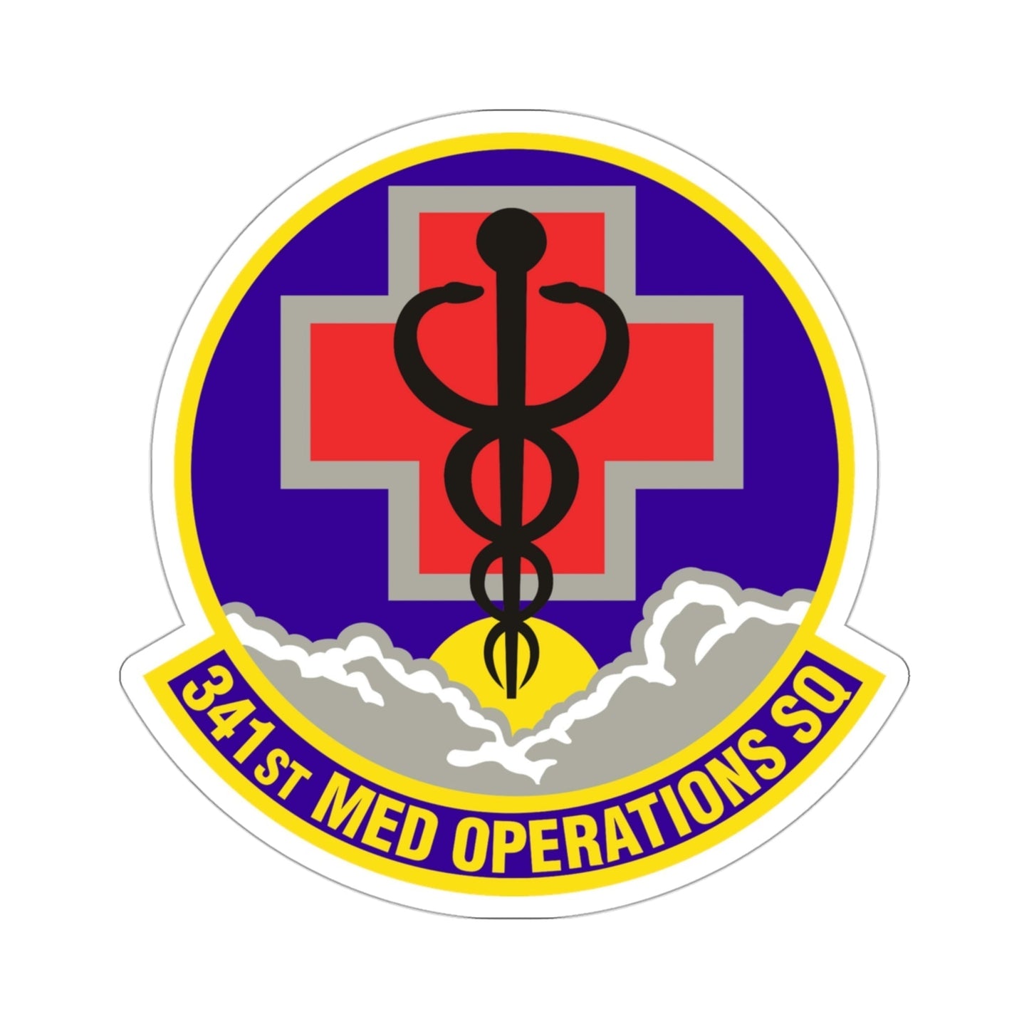 341st Medical Operations Squadron (U.S. Air Force) STICKER Vinyl Die-Cut Decal-3 Inch-The Sticker Space