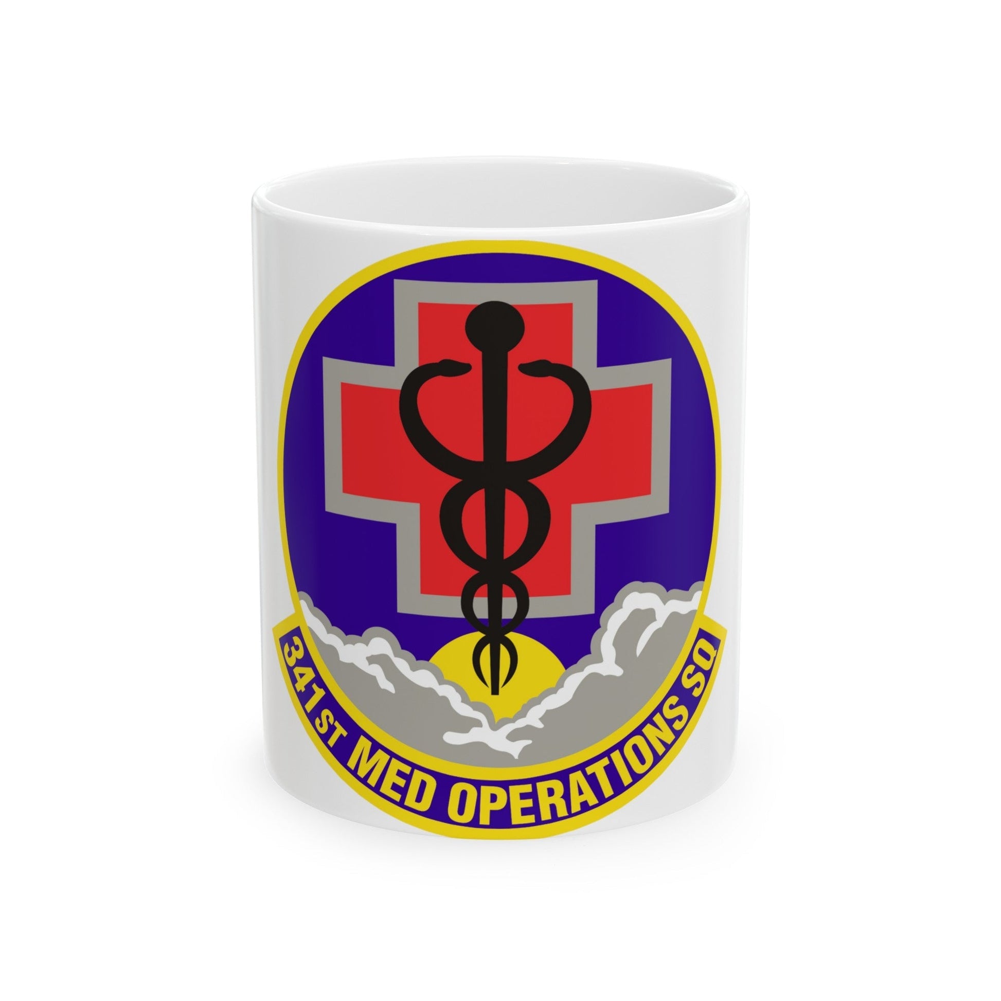 341st Medical Operations Squadron (U.S. Air Force) White Coffee Mug-11oz-The Sticker Space