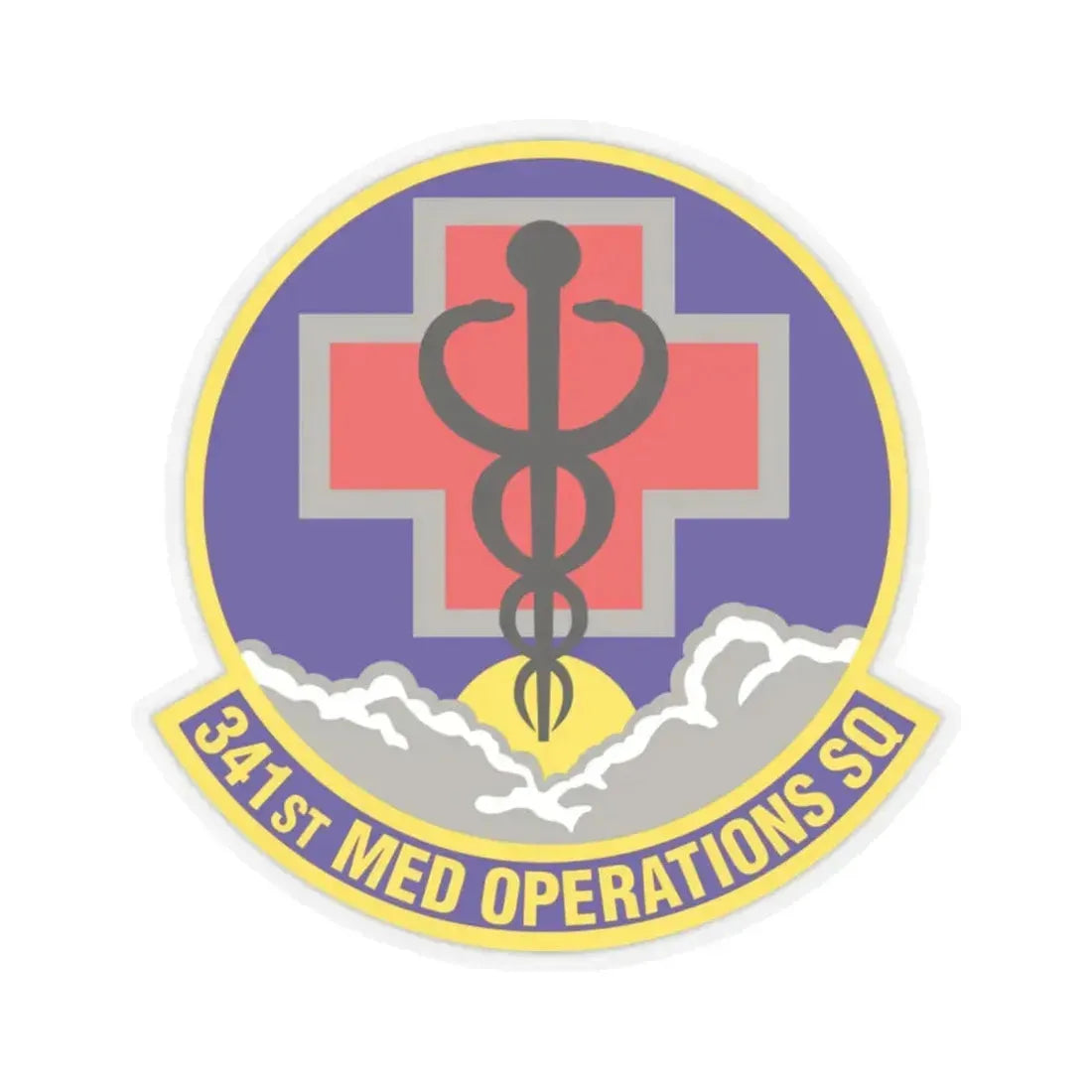 341st Medical Operations Squadron (U.S. Air Force) STICKER Vinyl Kiss-Cut Decal 2 Inch Transparent - The Sticker Space