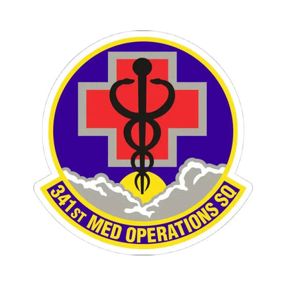 341st Medical Operations Squadron (U.S. Air Force) STICKER Vinyl Kiss-Cut Decal 4 Inch White - The Sticker Space