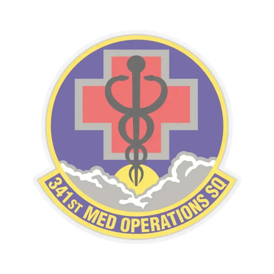 341st Medical Operations Squadron (U.S. Air Force) STICKER Vinyl Kiss-Cut Decal 6 Inch Transparent - The Sticker Space