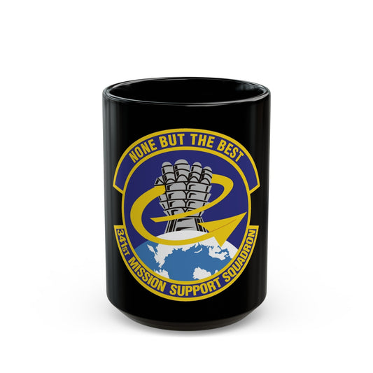 341st Mission Support Squadron (U.S. Air Force) Black Coffee Mug-15oz-The Sticker Space