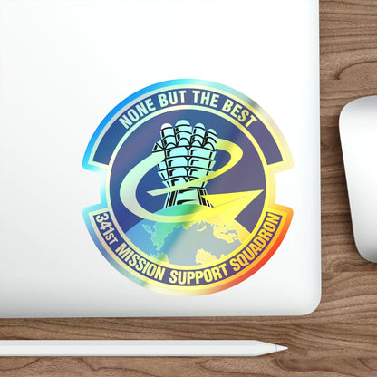 341st Mission Support Squadron (U.S. Air Force) Holographic STICKER Die-Cut Vinyl Decal-The Sticker Space