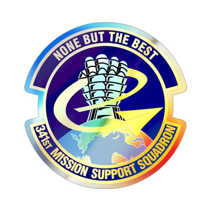 341st Mission Support Squadron (U.S. Air Force) Holographic STICKER Die-Cut Vinyl Decal-2 Inch-The Sticker Space