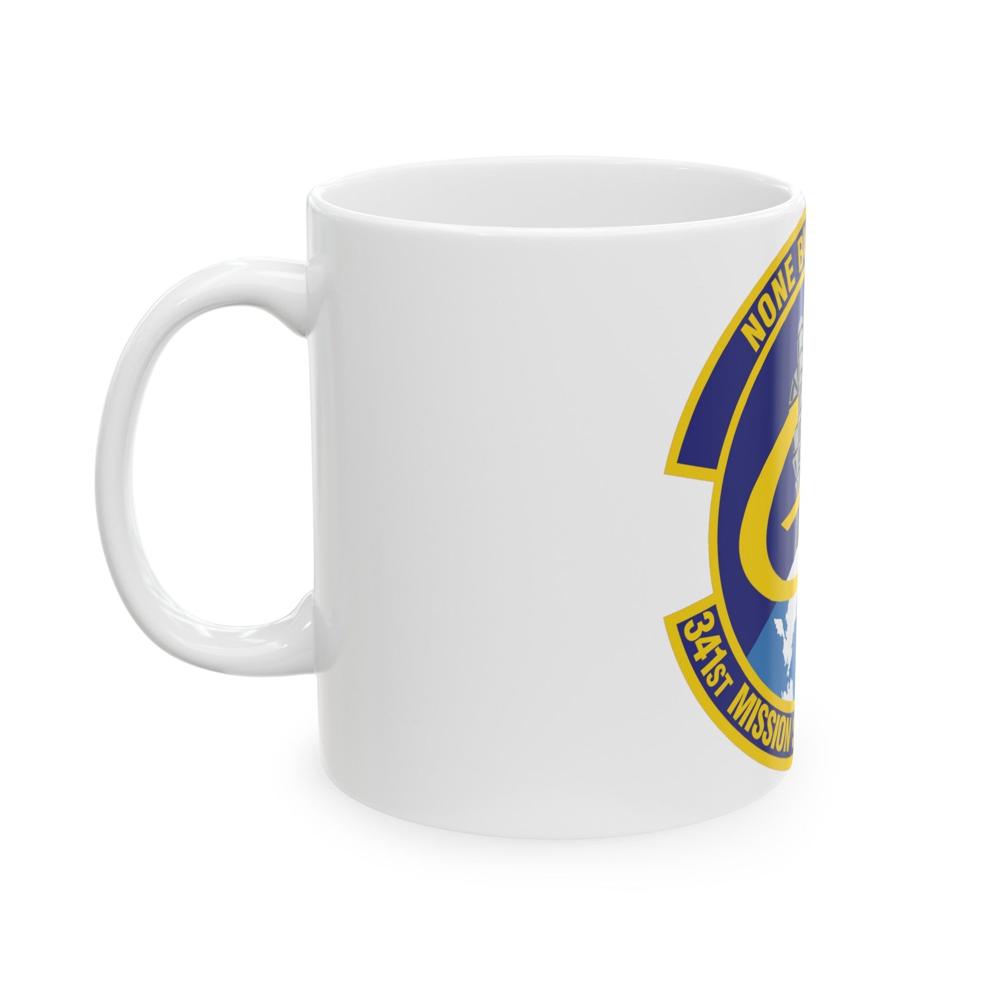 341st Mission Support Squadron (U.S. Air Force) White Coffee Mug-The Sticker Space