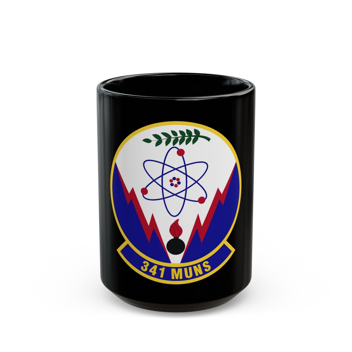 341st Munitions Squadron (U.S. Air Force) Black Coffee Mug-15oz-The Sticker Space