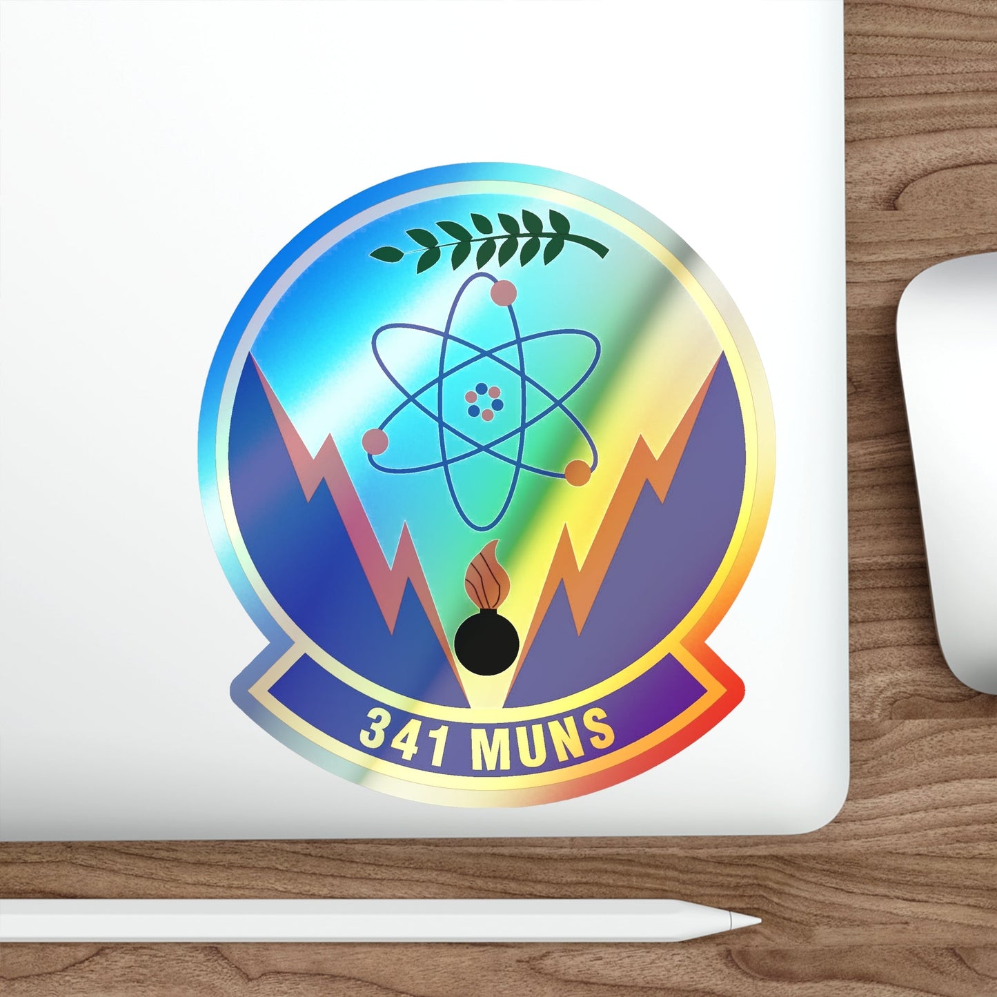 341st Munitions Squadron (U.S. Air Force) Holographic STICKER Die-Cut Vinyl Decal-The Sticker Space