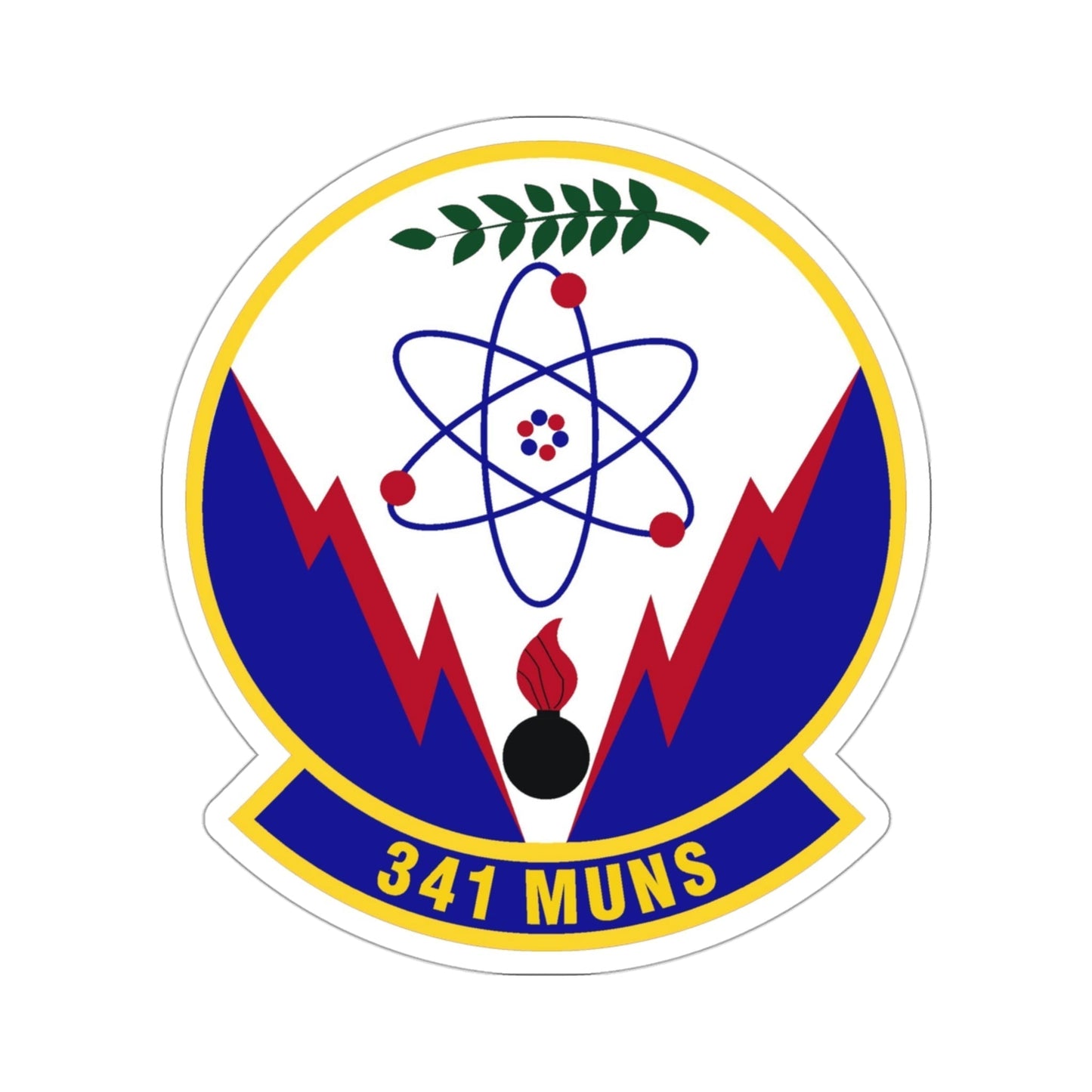 341st Munitions Squadron (U.S. Air Force) STICKER Vinyl Die-Cut Decal-3 Inch-The Sticker Space