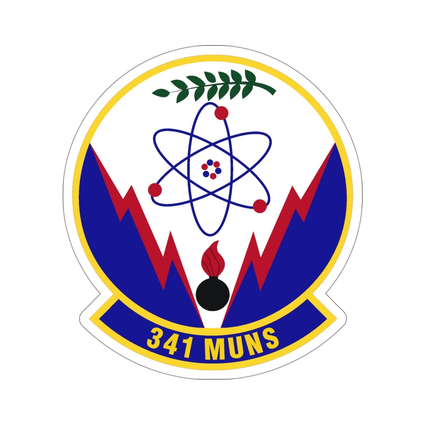 341st Munitions Squadron (U.S. Air Force) STICKER Vinyl Die-Cut Decal-4 Inch-The Sticker Space