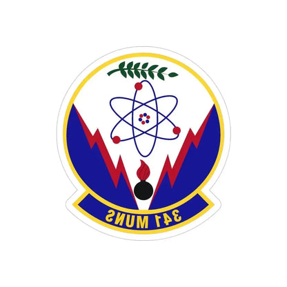 341st Munitions Squadron (U.S. Air Force) REVERSE PRINT Transparent Die-Cut STICKER - The Sticker Space