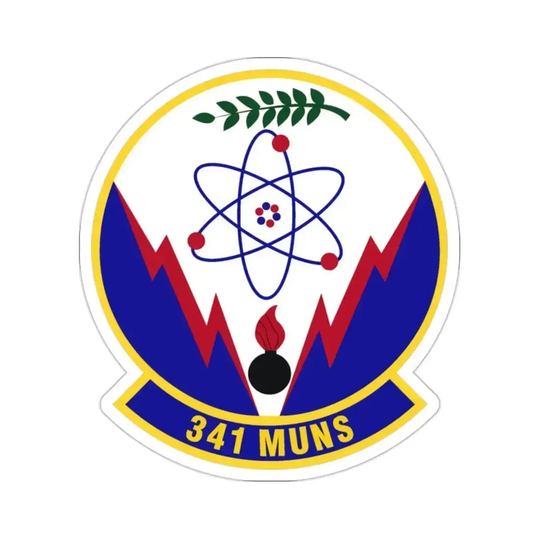 341st Munitions Squadron (U.S. Air Force) STICKER Vinyl Die-Cut Decal 2 Inch - The Sticker Space