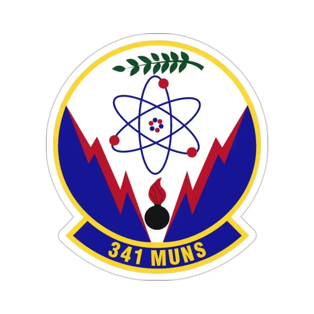 341st Munitions Squadron (U.S. Air Force) STICKER Vinyl Die-Cut Decal 2 Inch - The Sticker Space